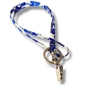 Vera Bradley ID Lanyard w/ Key Ring. New Without Tags